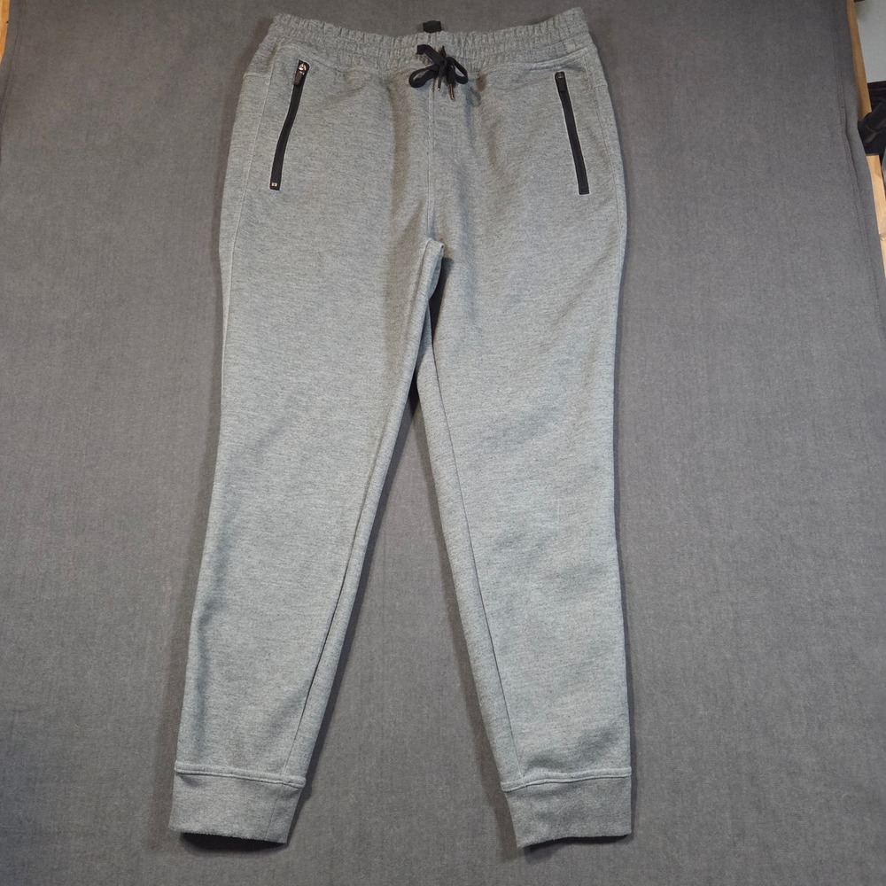 90 Degree By Reflex Joggers Mens Large Gray Activewear Sweatpants Pockets